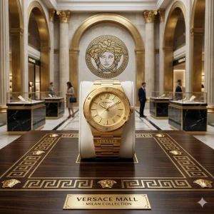 Versace Watch for Him – Bold Signature Luxury front view