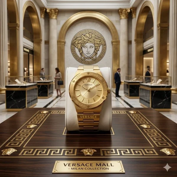 Versace Watch for Him – Bold Signature Luxury front view