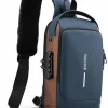 Men's Crossbody Sling Bag in black