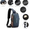 Men's Crossbody Sling Bag in black
