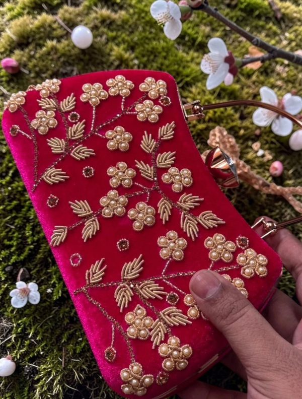 Scarlet Royale Handcrafted Clutch