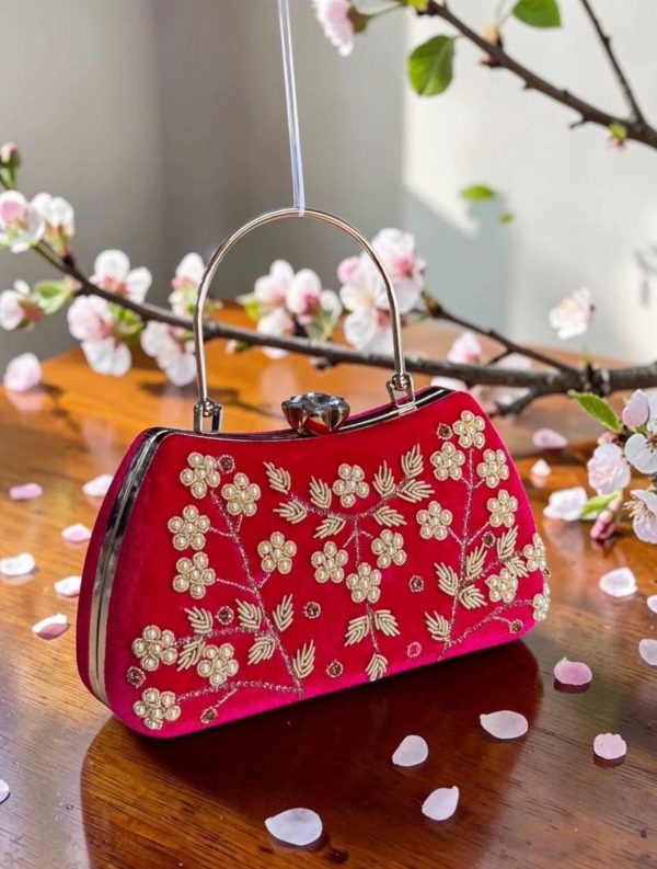 Scarlet Royale Handcrafted Clutch