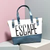 Escape Premium PU Leather Tote Bag in black