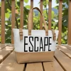 Escape Premium PU Leather Tote Bag in black