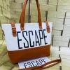 Escape Premium PU Leather Tote Bag in black