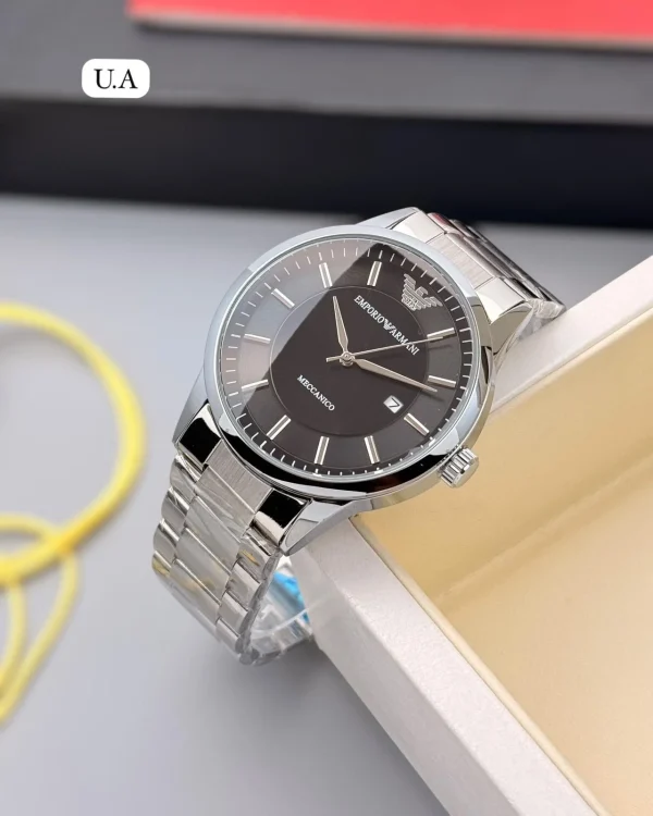 EMPORIO ARMANI MECHANICO CHAIN WATCH front view