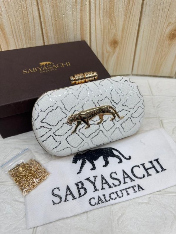 WhatsApp_Image_2026-02-17_at_11.03.24_AM.jpg Sabyasachi Heritage Panther Clutch – Regal Sand Edition