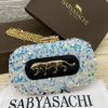 Sabyasachi Emerald Panther Sequin Clutch – Luxe Evening Edition