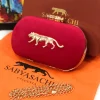 Sabyasachi Velvet Royal Clutch in royal blue