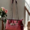 Sabyasachi Croc Luxe Sling Handbag in black