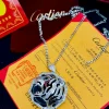 Cartier Beautiful Neckchain with Panther Face Pendant front view