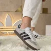 Adidas Samba OG Rhinestone Sneakers in white and gold