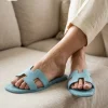 Hermes Oran Women's Flat Slipper in beige