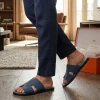HERMES slip ons for men in black leather