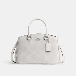 Coach sling bag for girls in white body - front view