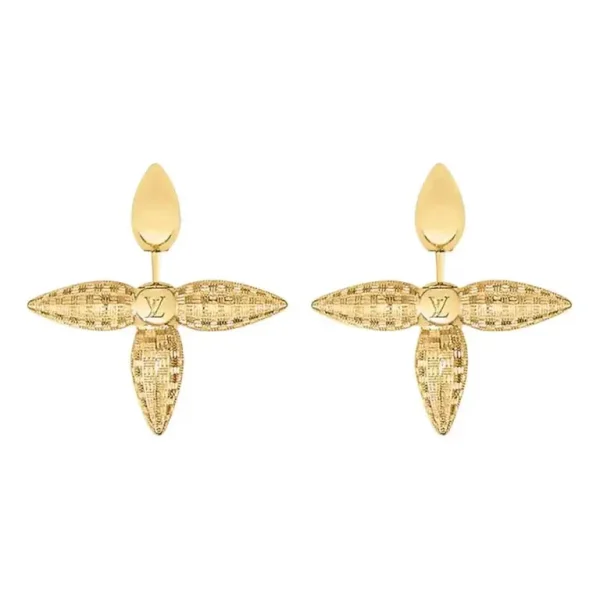 gold-gold-and-steel-louisette-louis-vuitton-earrings-38390982-1_3.jpg Close-up of LV Louisette Macro Earrings for her