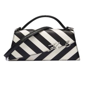kl251w000069c5300os-3.jpg Karl lagerfield signature sling bag for girls white black