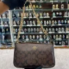 Coach Notila 19 Signature Canvas Sling Bag in Dark Brown - Front View