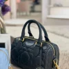 Dior Groove 25 Bag in Black Macrocannage Calfskin front view