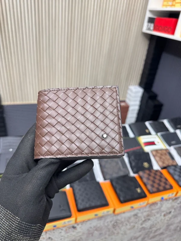 Mont Blanc Luxury Wallet for Men in black leather