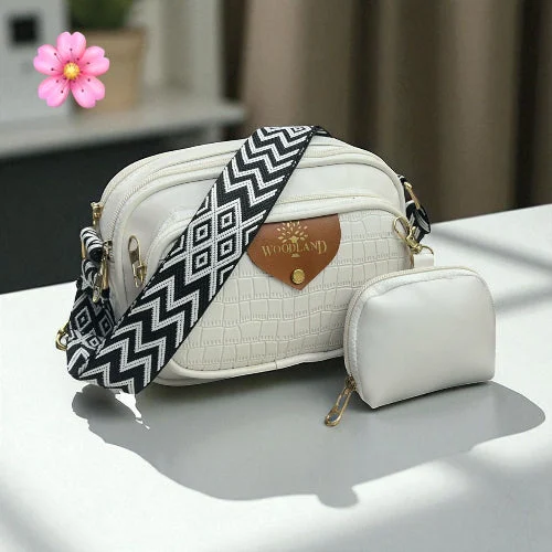 Woodland Premium Crossbody Sling Bag with Mini Pouch