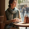 LOEWE Semi-Woollen Stole in elegant design