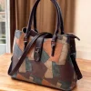 Catchy Urban Luxe Leather Handbag in black