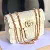 GG Croco Sling Bag in black leather