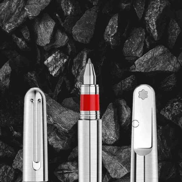 Montblanc Signature Red Rollerball Pen on display