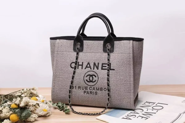 Chanel Large Rue Cambon Bag in black leather