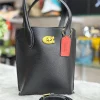 Coach Bucket Bag in classic black leather