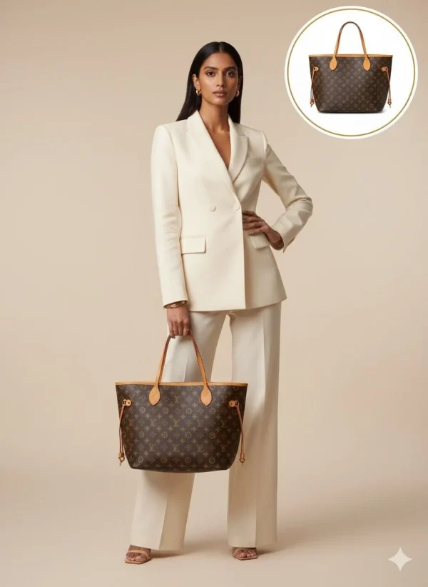 LV GO Signature Tote Bag in elegant design