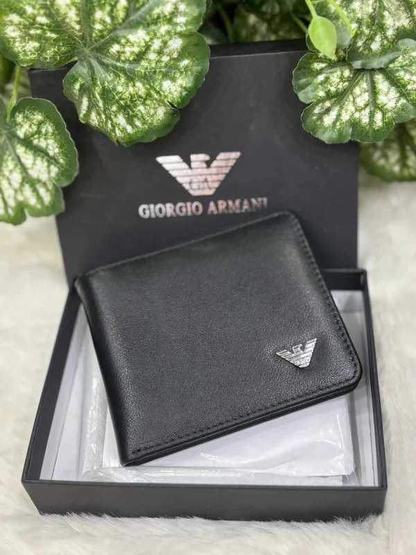 Giorgio Armani Men’s Luxury Wallet front view