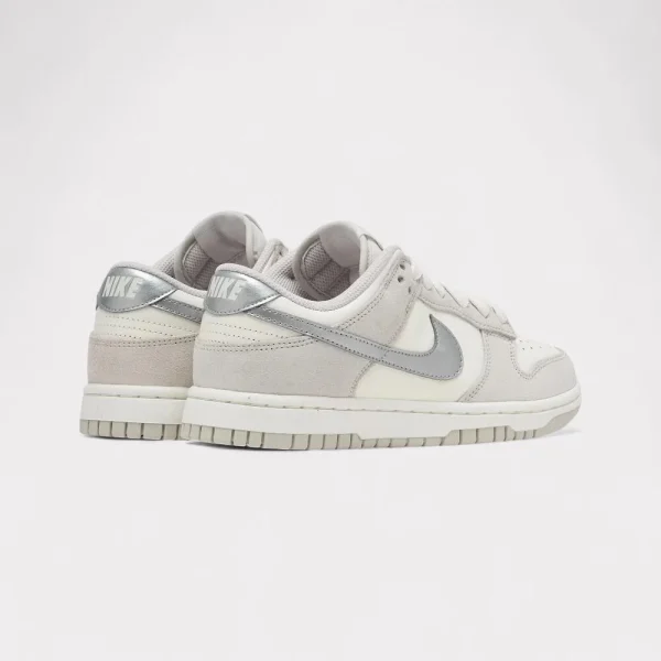 Nike Dunk Low Silver Swoosh side view