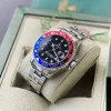 rolexgmtmaster2_1.jpg Rolex GMT Master II Watch with Pepsi Bezel - Front View