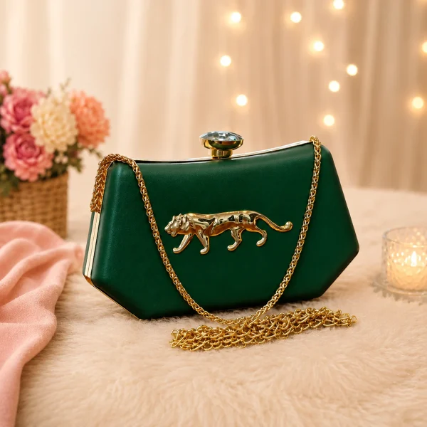 Limited Edition Sabyasachi Box Style Clutch – Premium Synthetic PU Party Clutch
