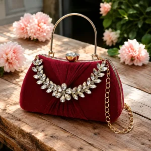 ChatGPT Image Aug 22, 2026, 12_36_28 PM Elegant stone-studded bridal clutch in gold