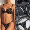 Victoria's Secret Diamond Strap Bra Set front view